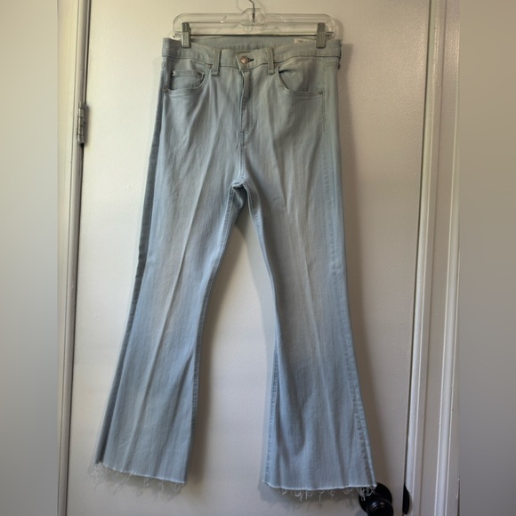 RAG & BONE 10inch Crop Flare Denim Jeans Size 31